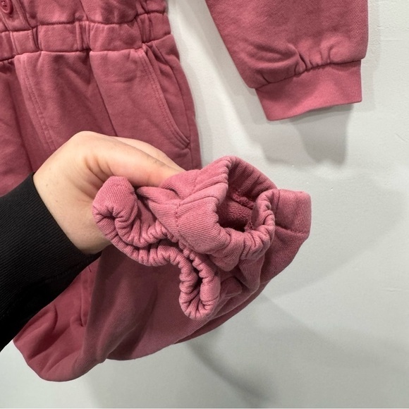 Crewcuts Girls’ French Terry Jumpsuit Pink Size 5 - Picture 8 of 8